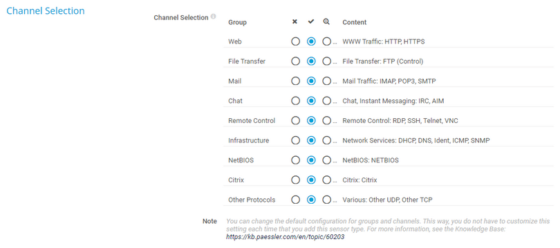 Channel Selection